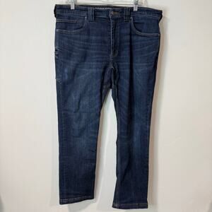 Duluth Trading Co Men's Jeans Ballroom Double Flex Slim Fit 36 x 30 Blue